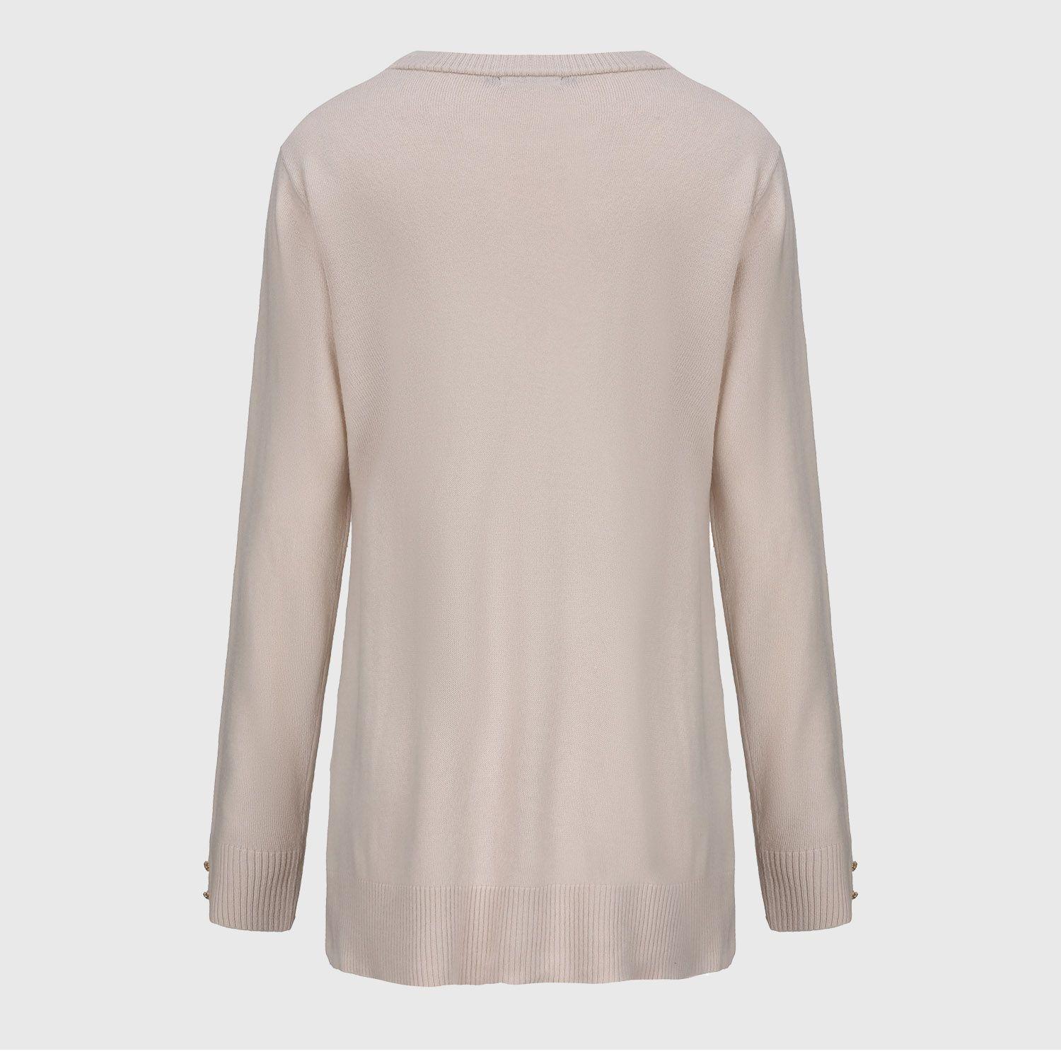 Sweater Mujer Cerrado Arena-1