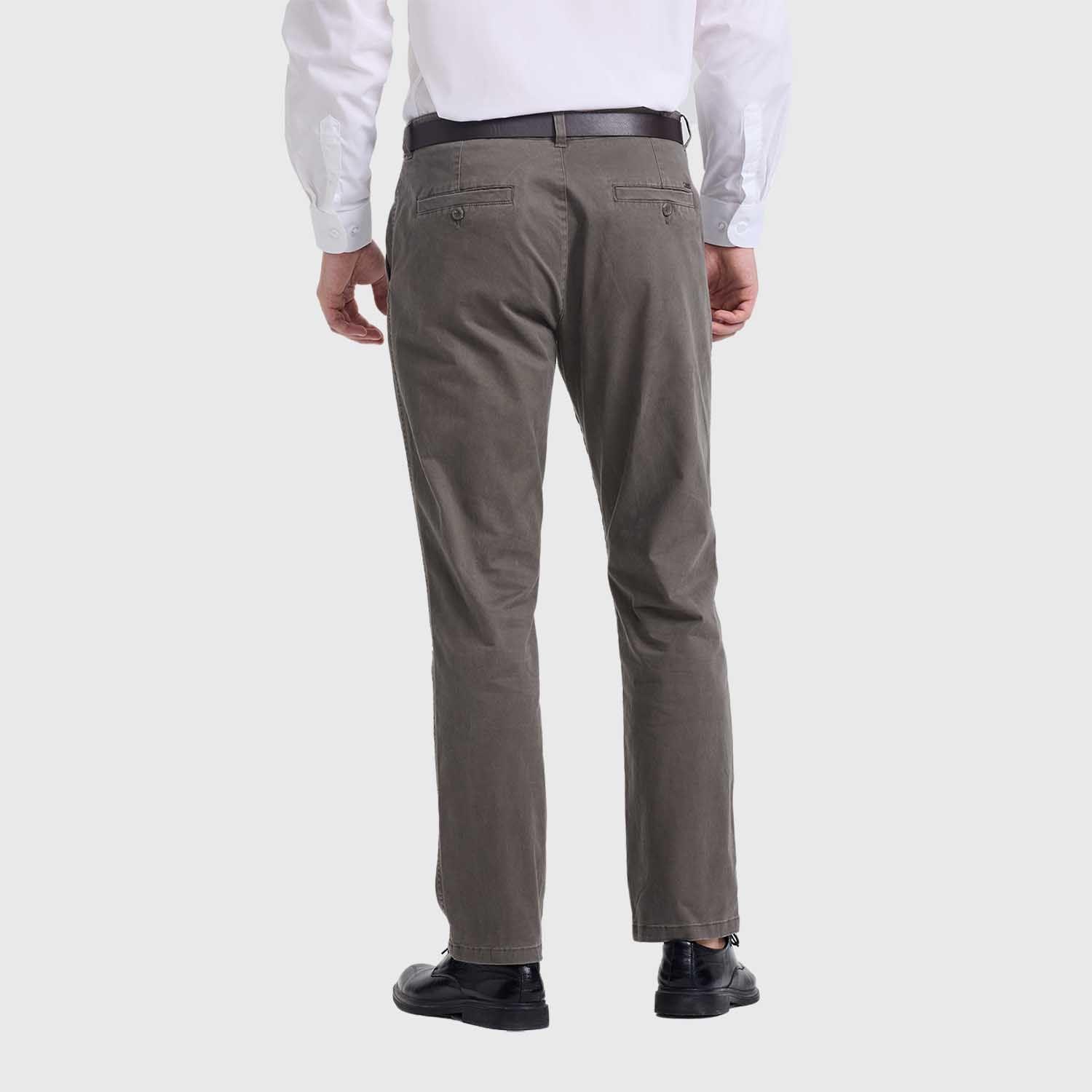 Pantalón Hombre Modelo Chino Cinturón Kaki Fashion´s Park-2