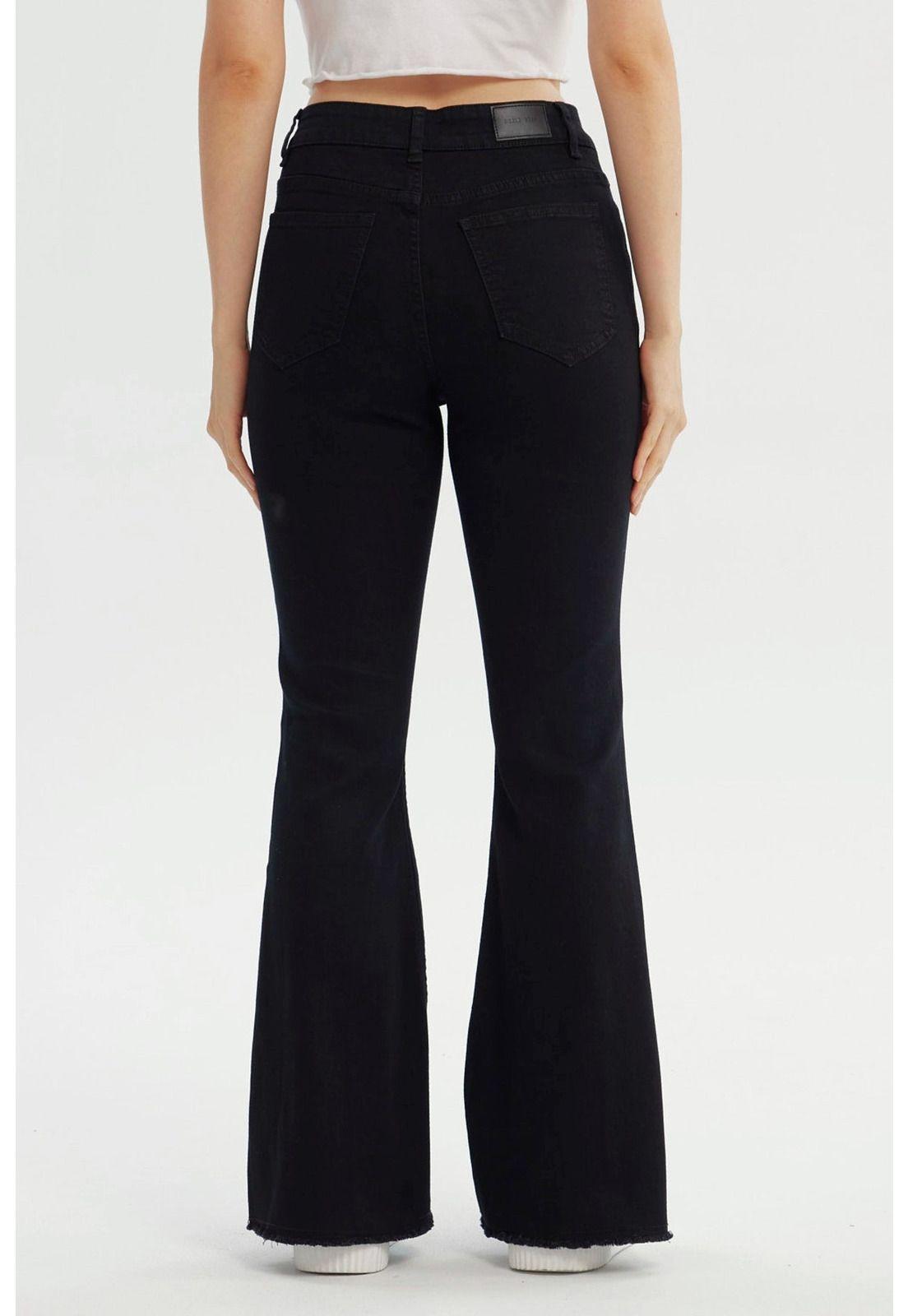 Jeans Mujer Flare Negro - lll-2