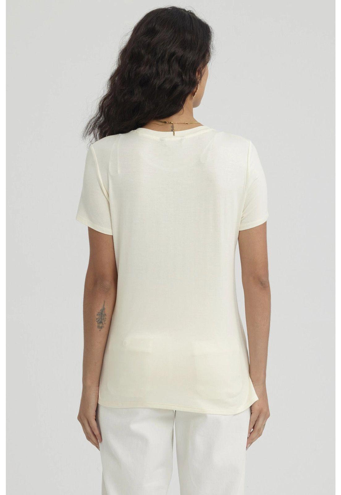 Polera Mujer Estampado Crema-2