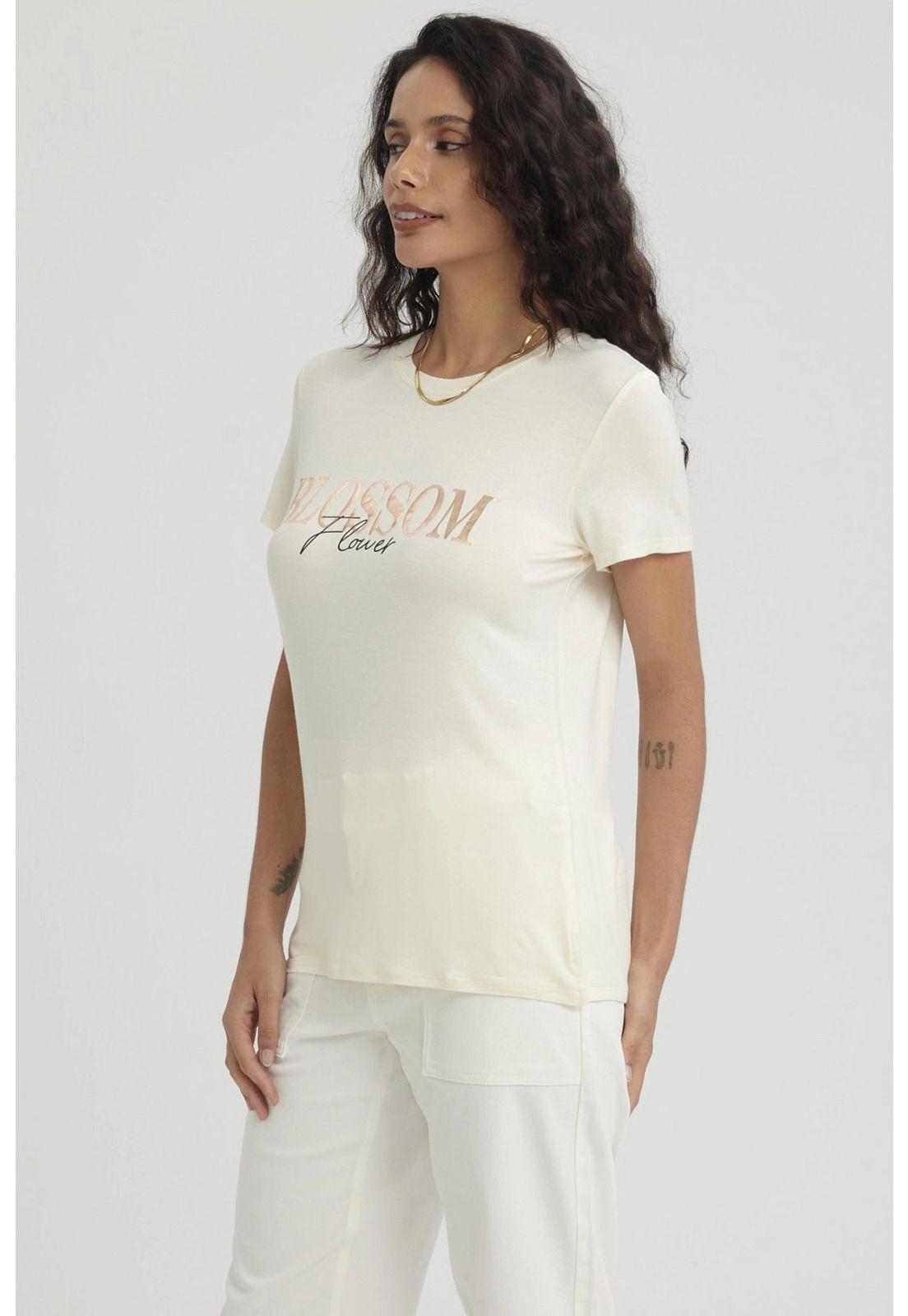 Polera Mujer Estampado Crema-5