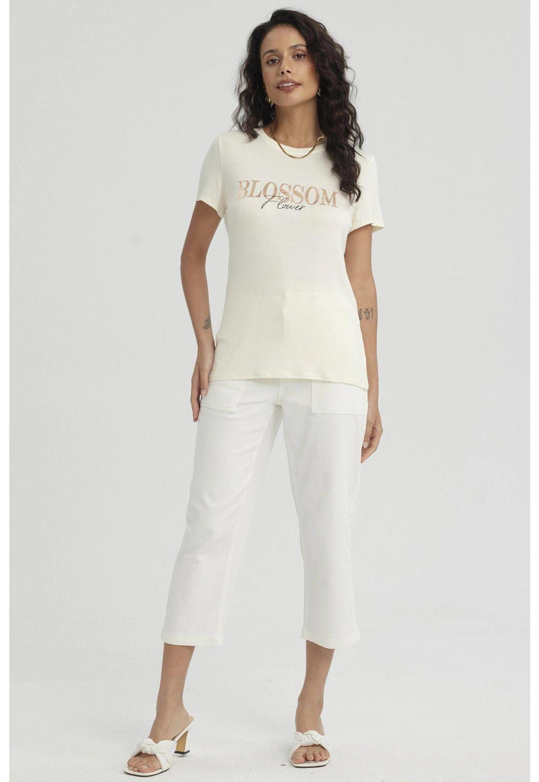 Polera Mujer Estampado Crema-7