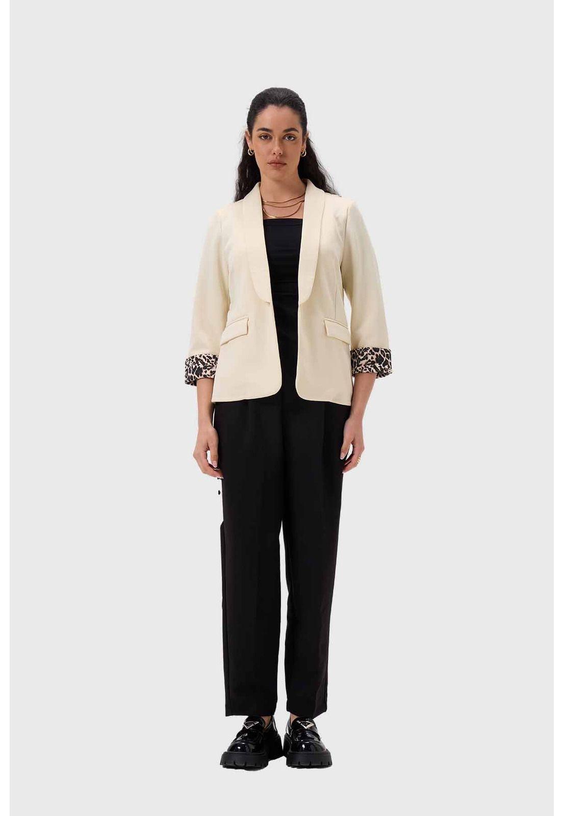 Blazer Mujer Puños Animal Arena-3