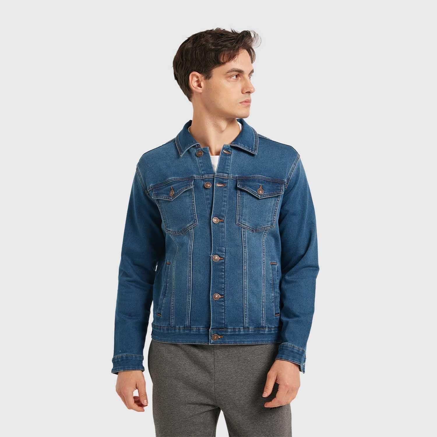 Chaqueta Hombre Clásica Azul-1
