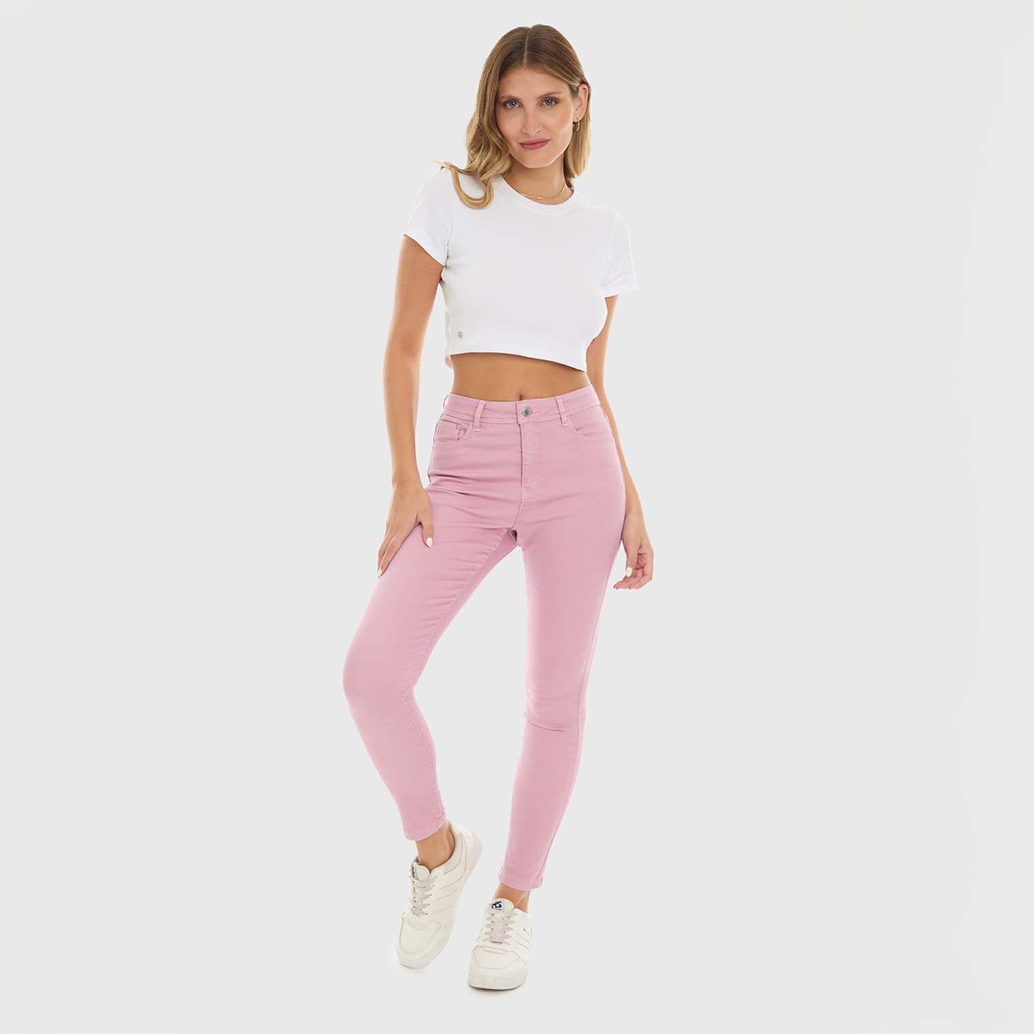 Jeans Mujer Emilia Rosado Fashion's Park-3