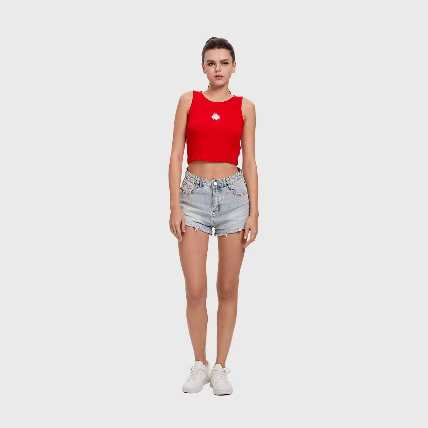 Polera Mujer Bordado Rojo Fashion's Park-3