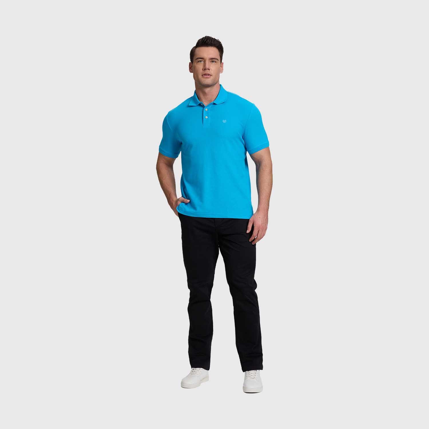Polera Hombre Pique Básica Lisa Calipso I Fashion's Park-4