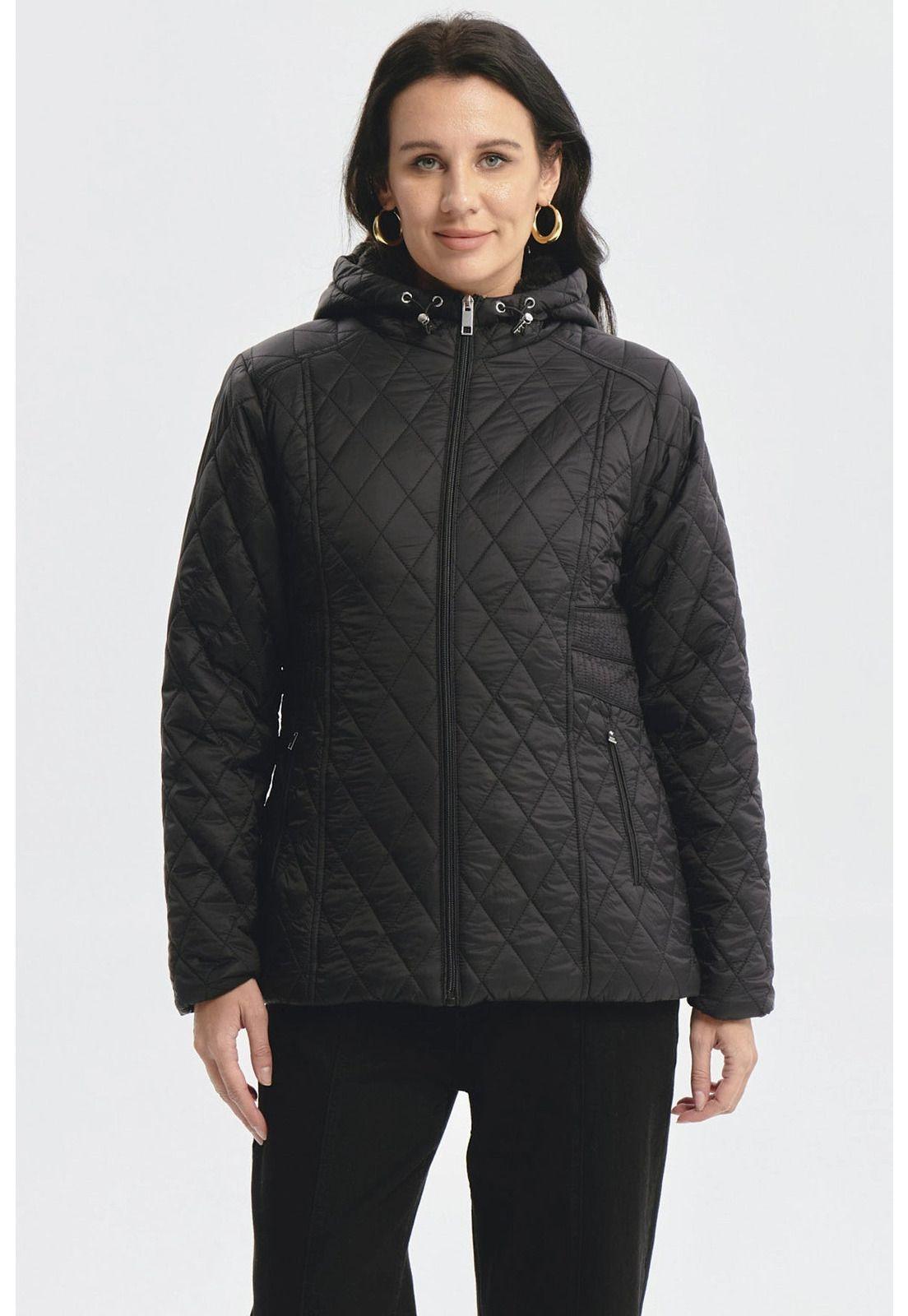 Parka Mujer Con Chiporro Negro-0