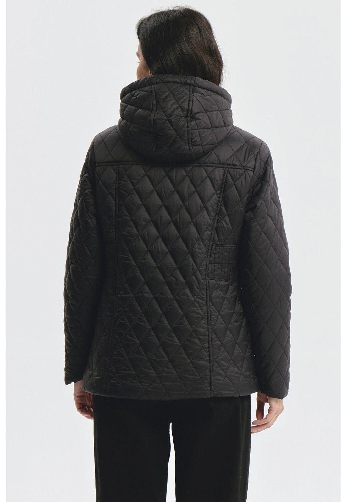 Parka Mujer Con Chiporro Negro-2