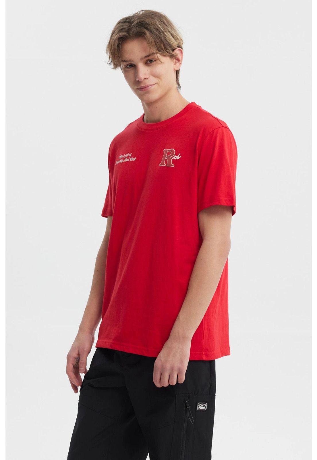 Polera Hombre Slim Rojo - ll-1