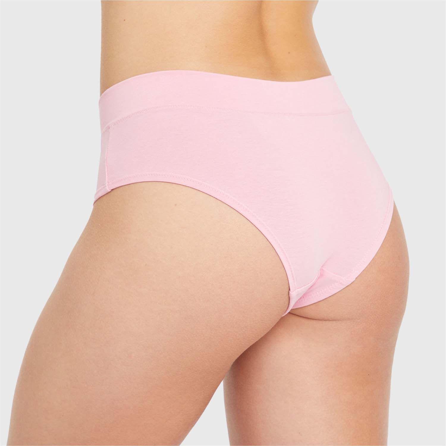 Calzón Mujer Tripack Bikini Algodón Palo Rosa-2