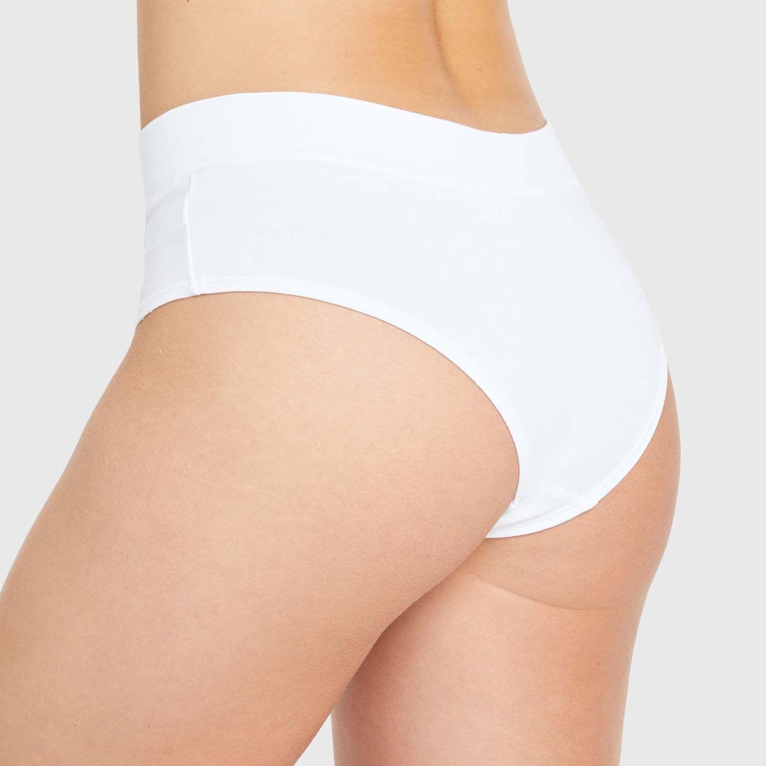 Calzón Mujer Tripack Bikini Algodón Palo Rosa-4