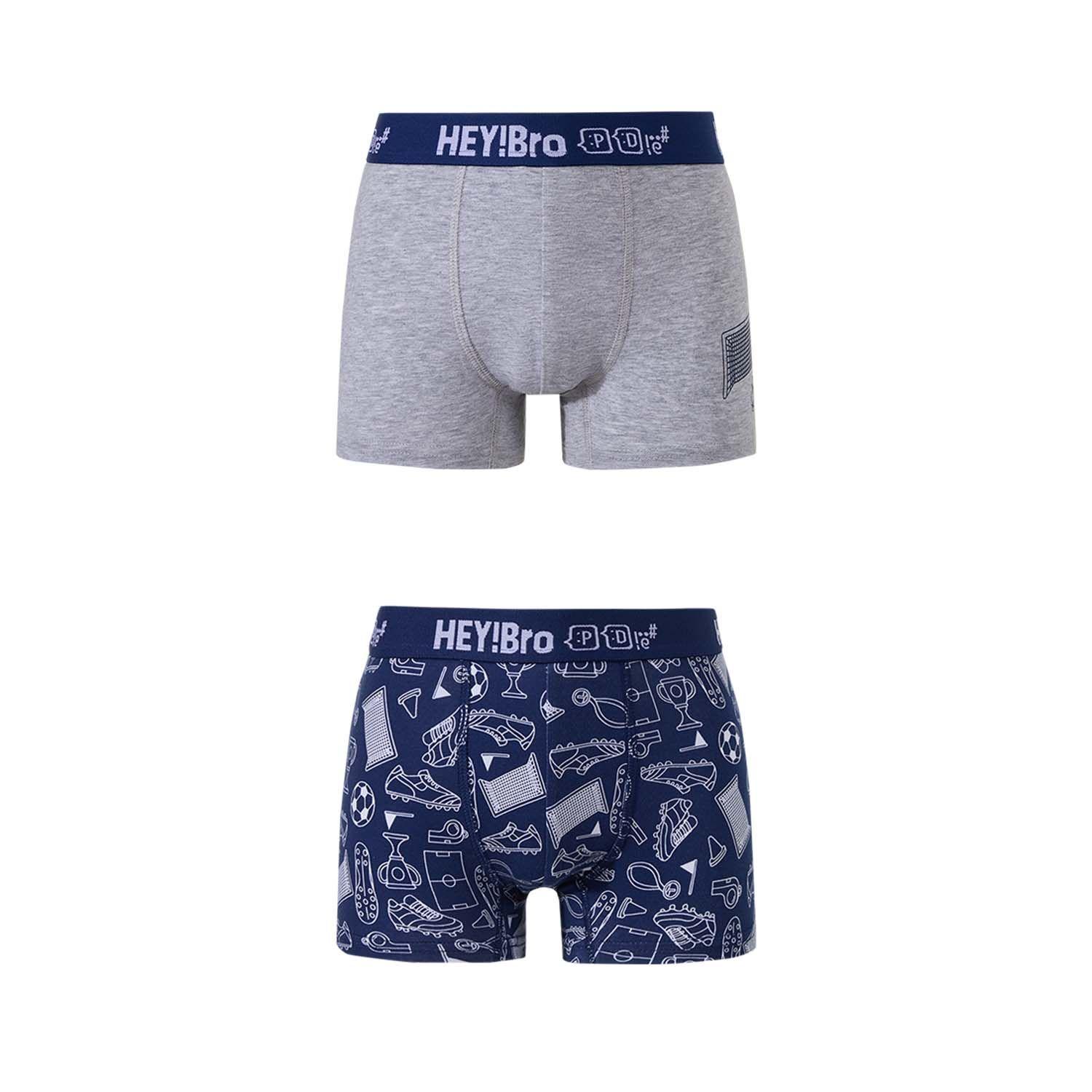 Boxer Niño Bipack Full Rapport Gris Fashion's Park-0