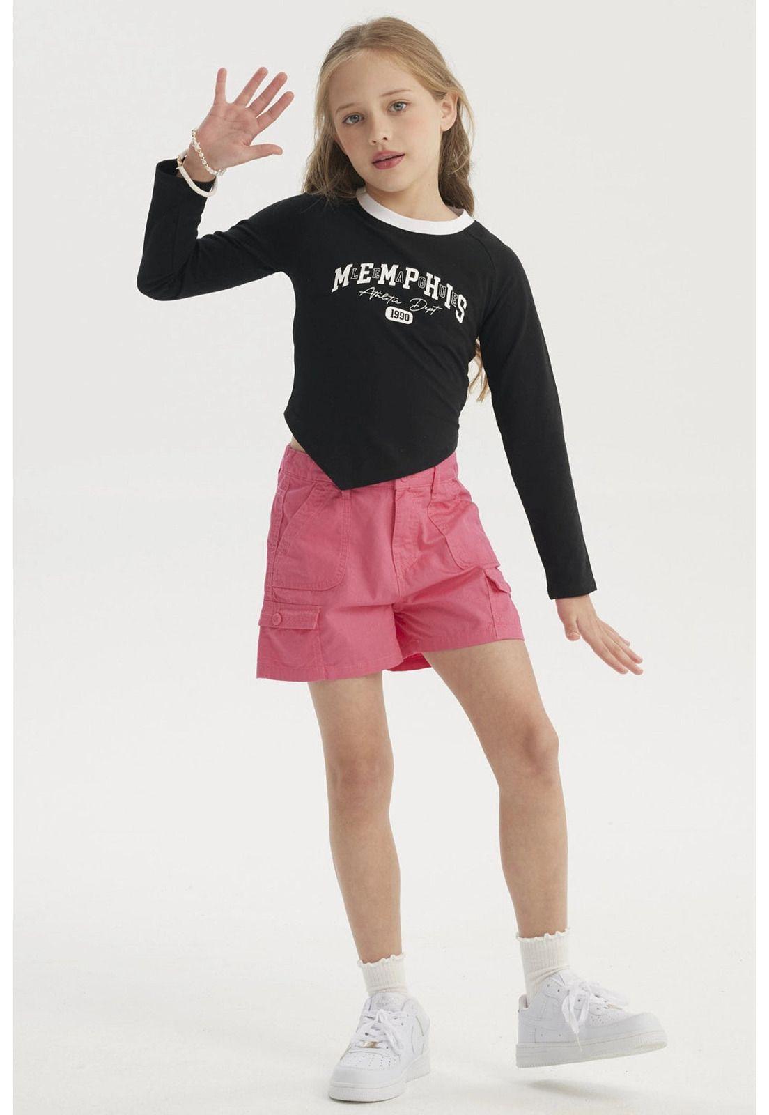 Polera Niña Teen Print Negro - ll-3