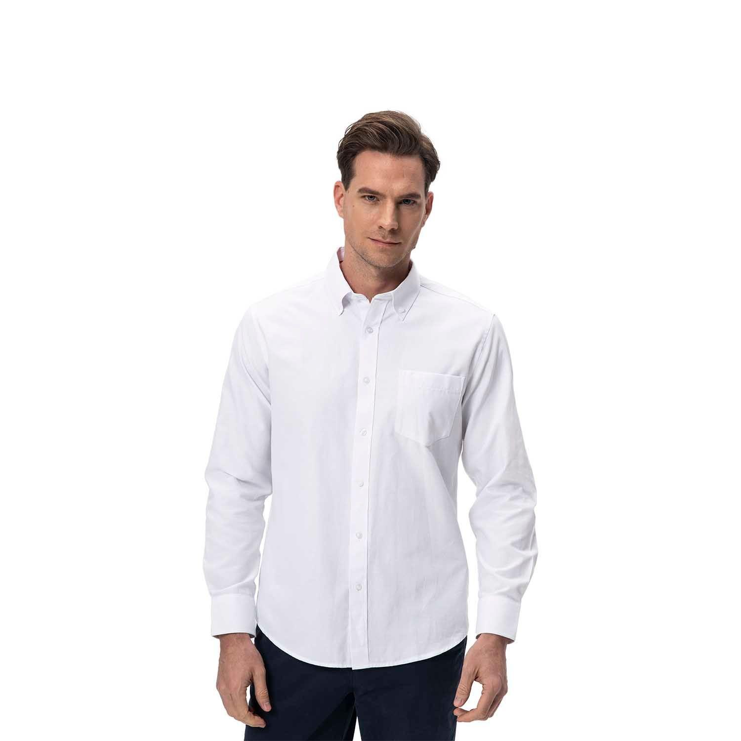 Camisa Hombre Oxford Blanco Fashion's Park-0