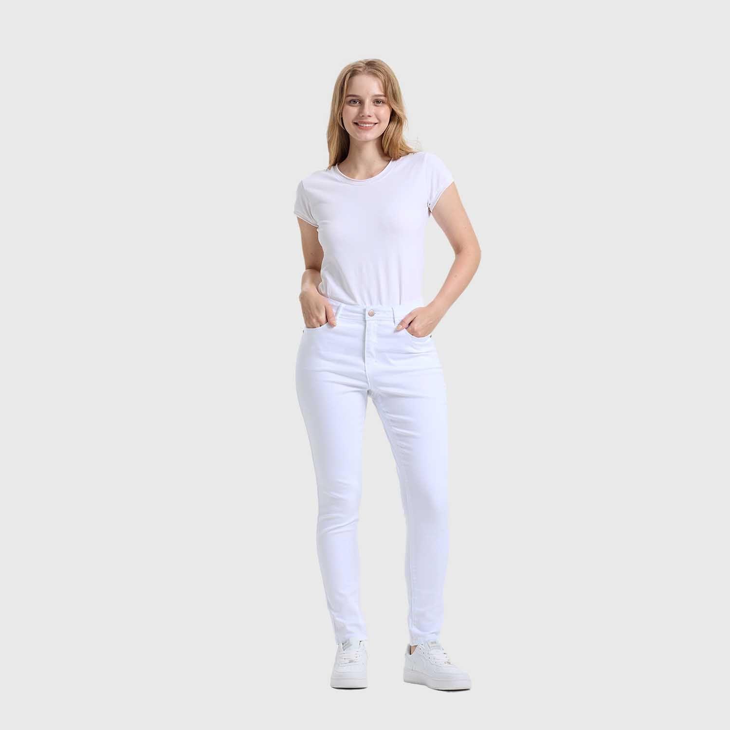 Jeans Mujer Emilia Blanco Fashion's Park-3