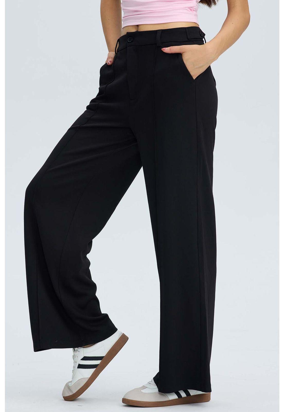 Pantalón Mujer Sastrero Negro - lll-3