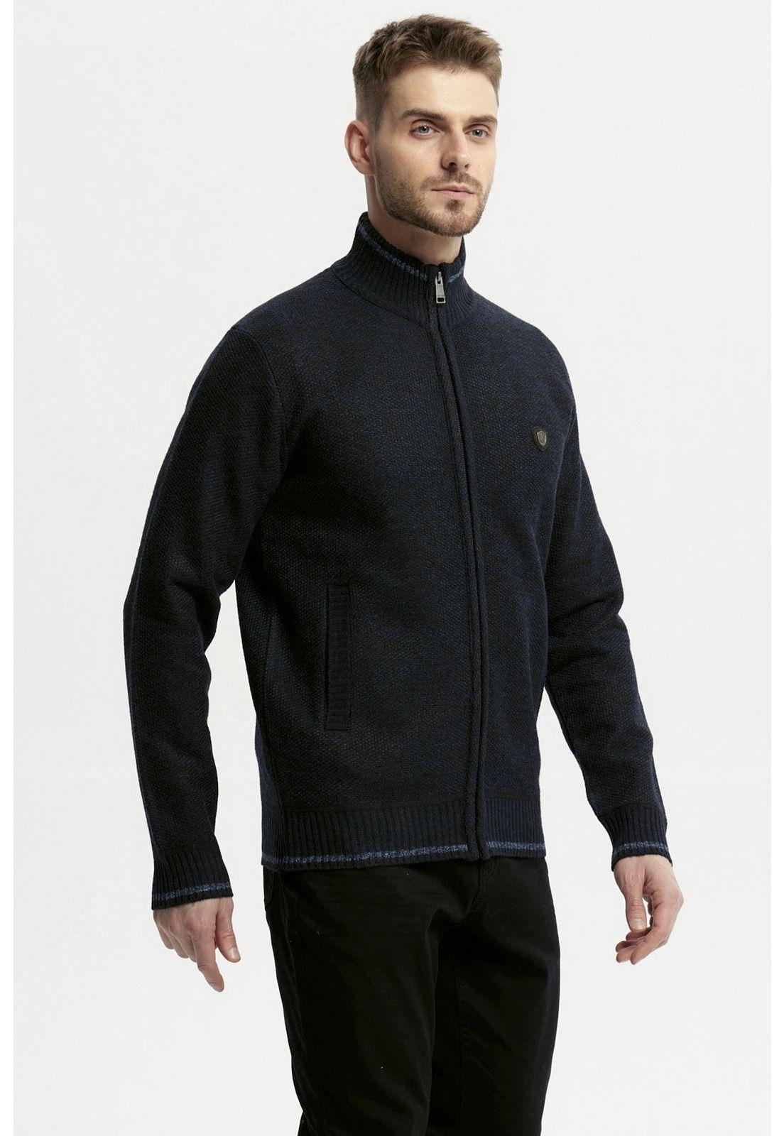 Sweater Hombre Slim Azul Marino-1