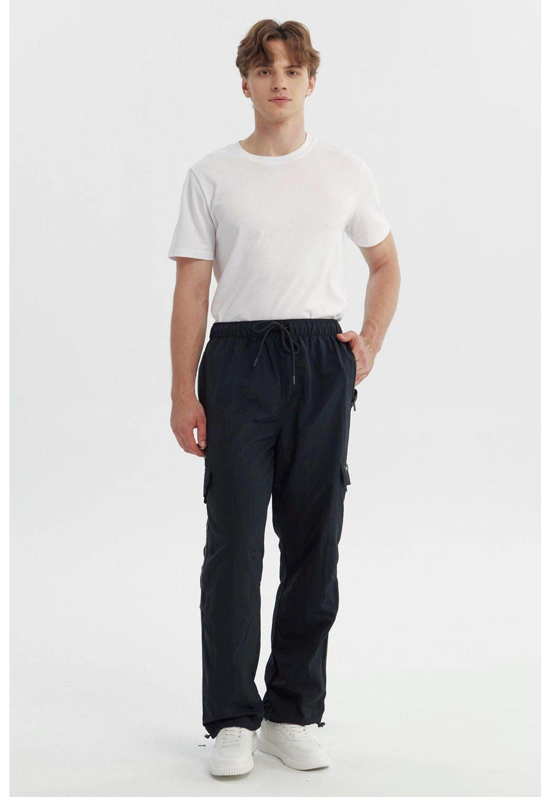 Pantalón Buzo Hombre Clásico Negro - lV-3