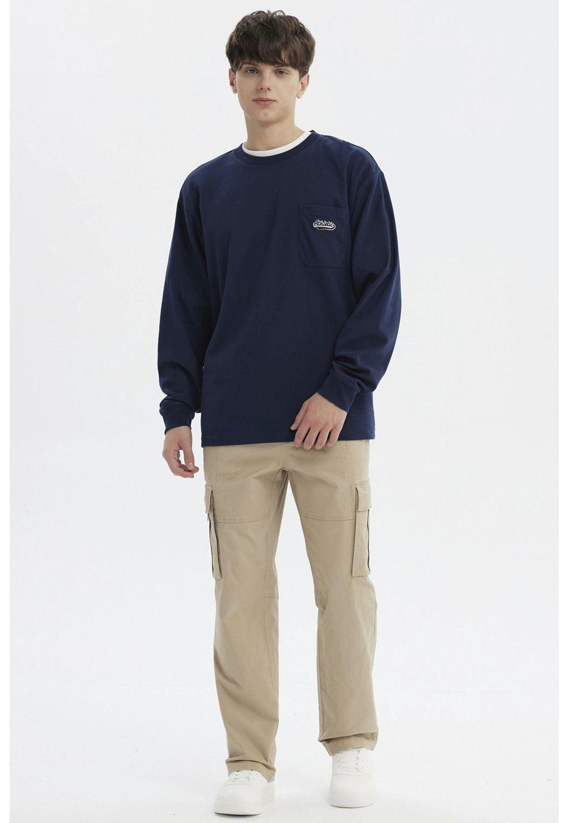 Polera Hombre Slim Azul - ll-3