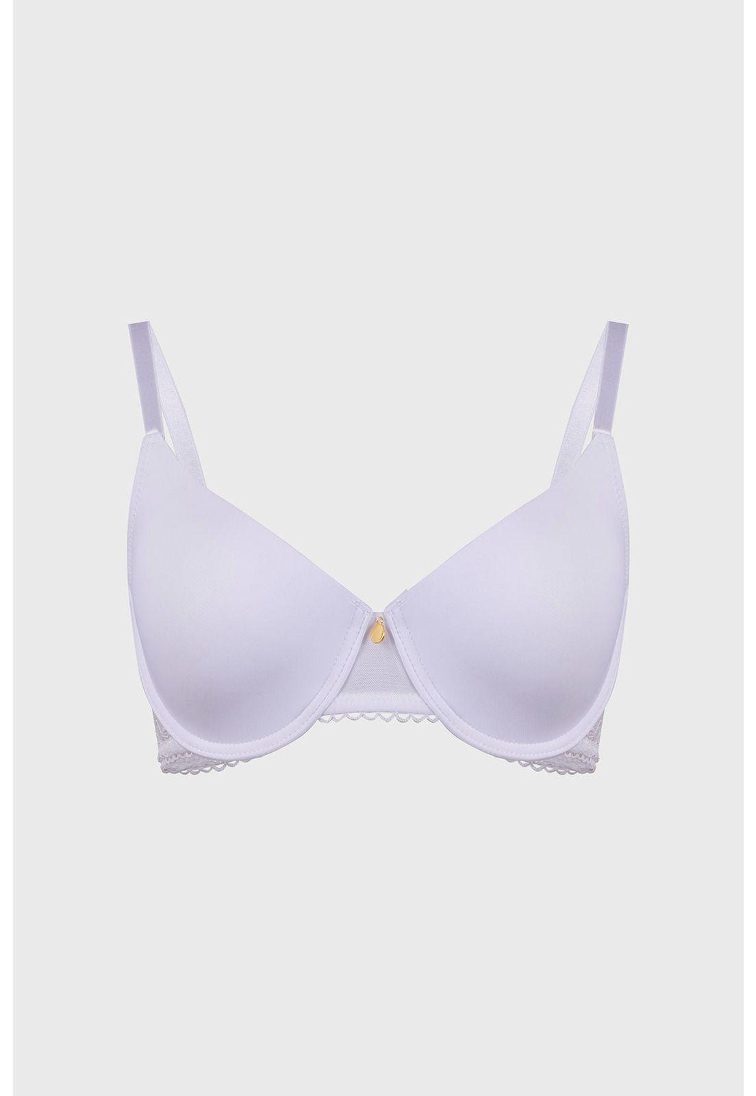 Sostén Mujer Push Up Liso Blanco-0
