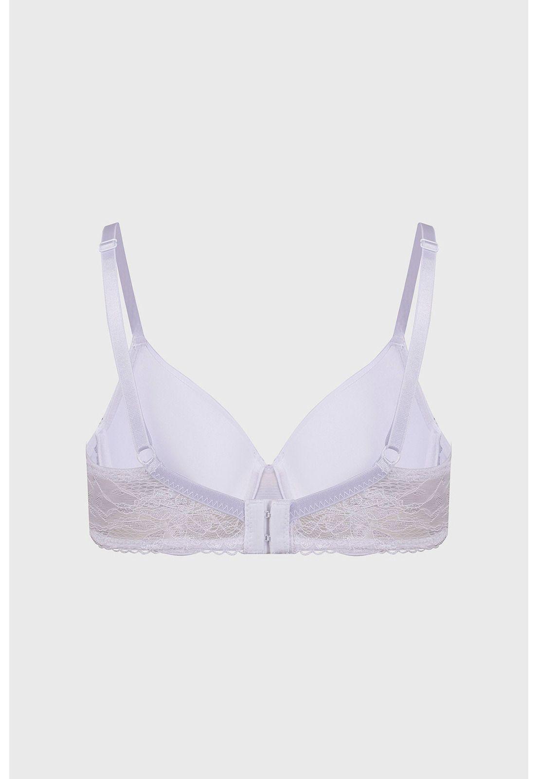 Sostén Mujer Push Up Liso Blanco-1