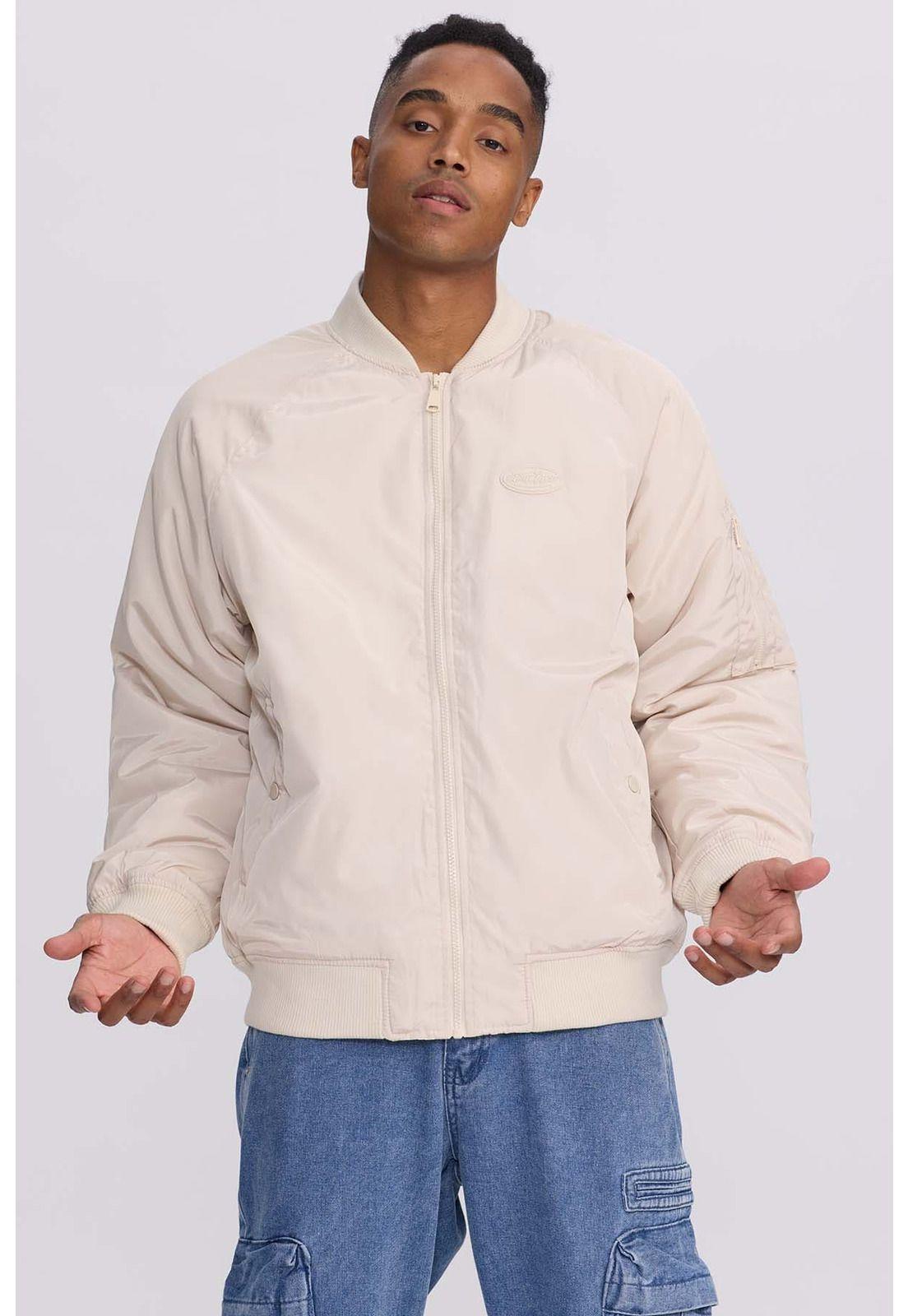 Chaqueta Hombre Bomber Beige-1