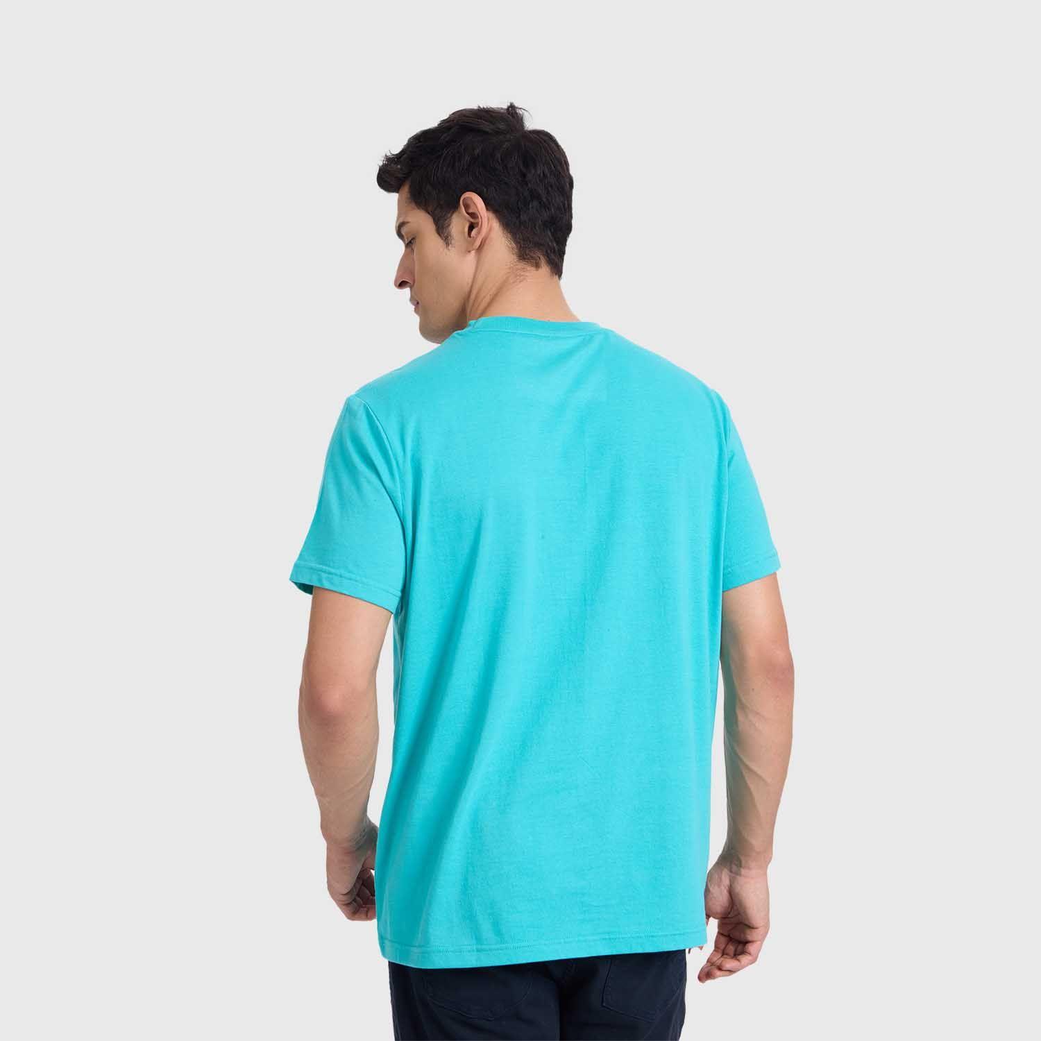 Polera Hombre Básica Bolsillo Verde Esmeralda Fashion's Park-2