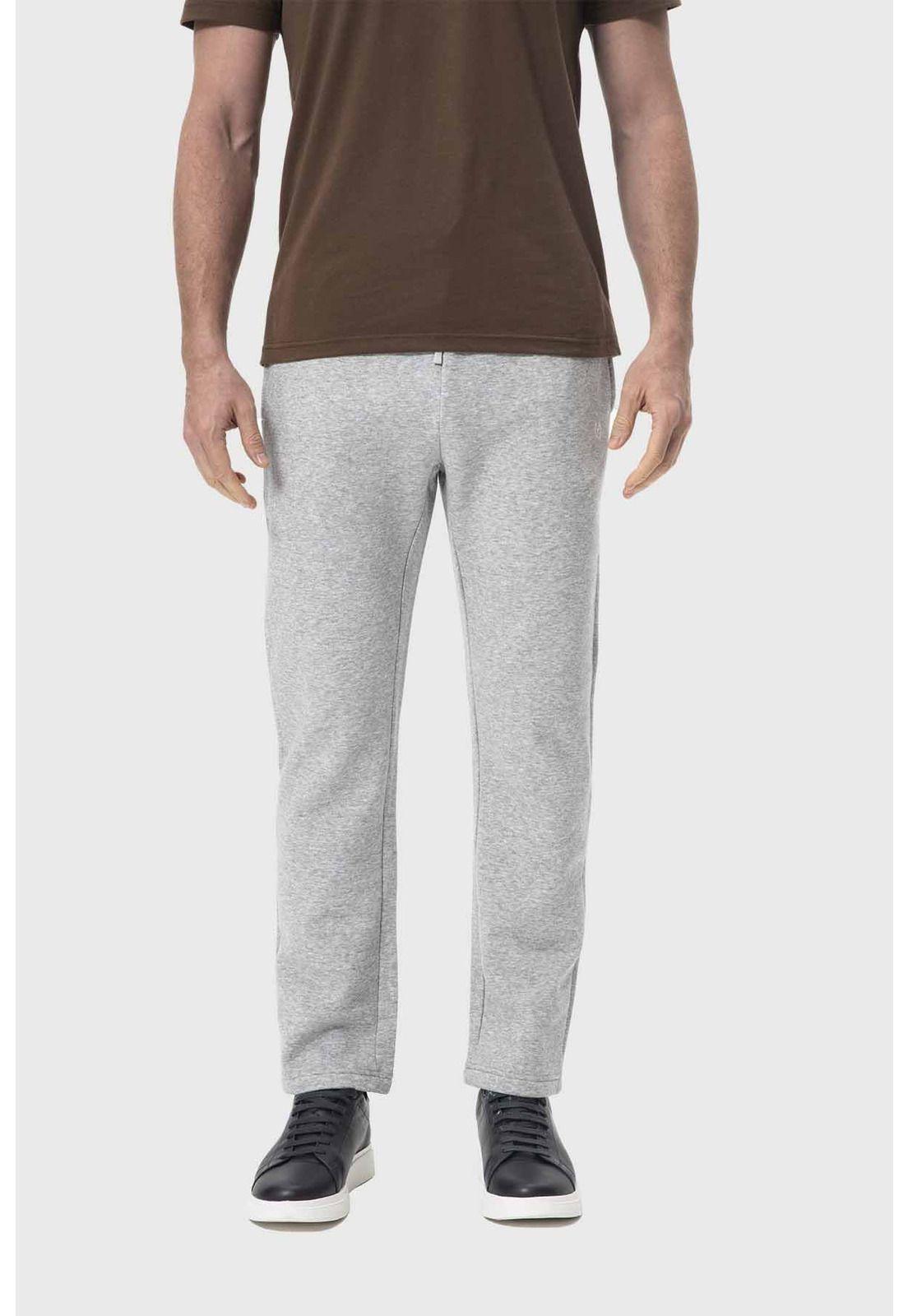 Pantalón Buzo Hombre Calce Recto Gris-0