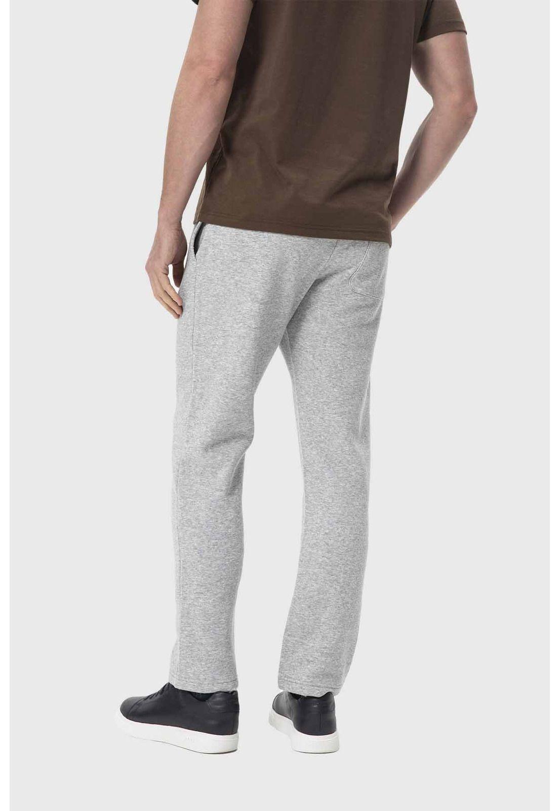 Pantalón Buzo Hombre Calce Recto Gris-2