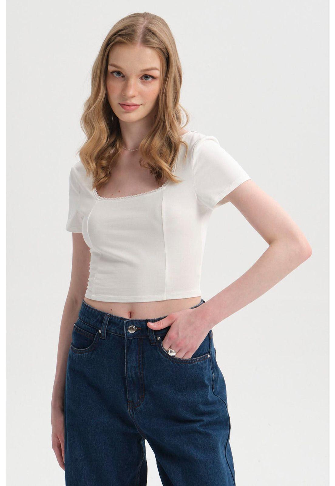 Polera Mujer Amarras Espalda Crudo-0