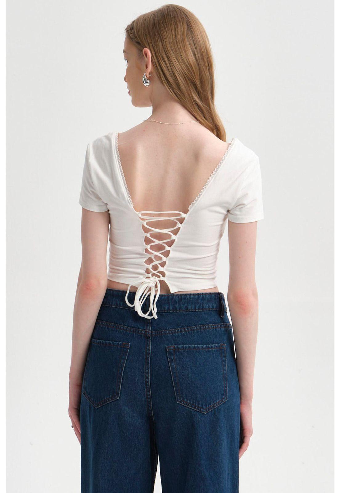 Polera Mujer Amarras Espalda Crudo-2