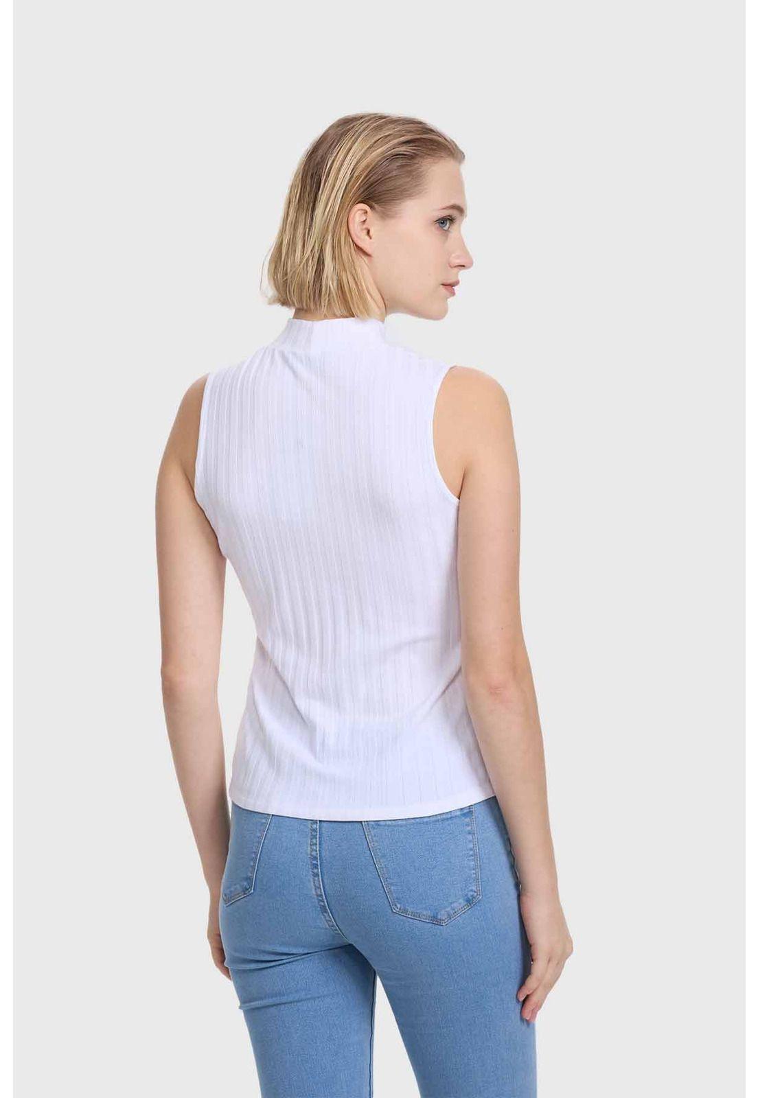 Polera Mujer Rib Blanco - lll-2