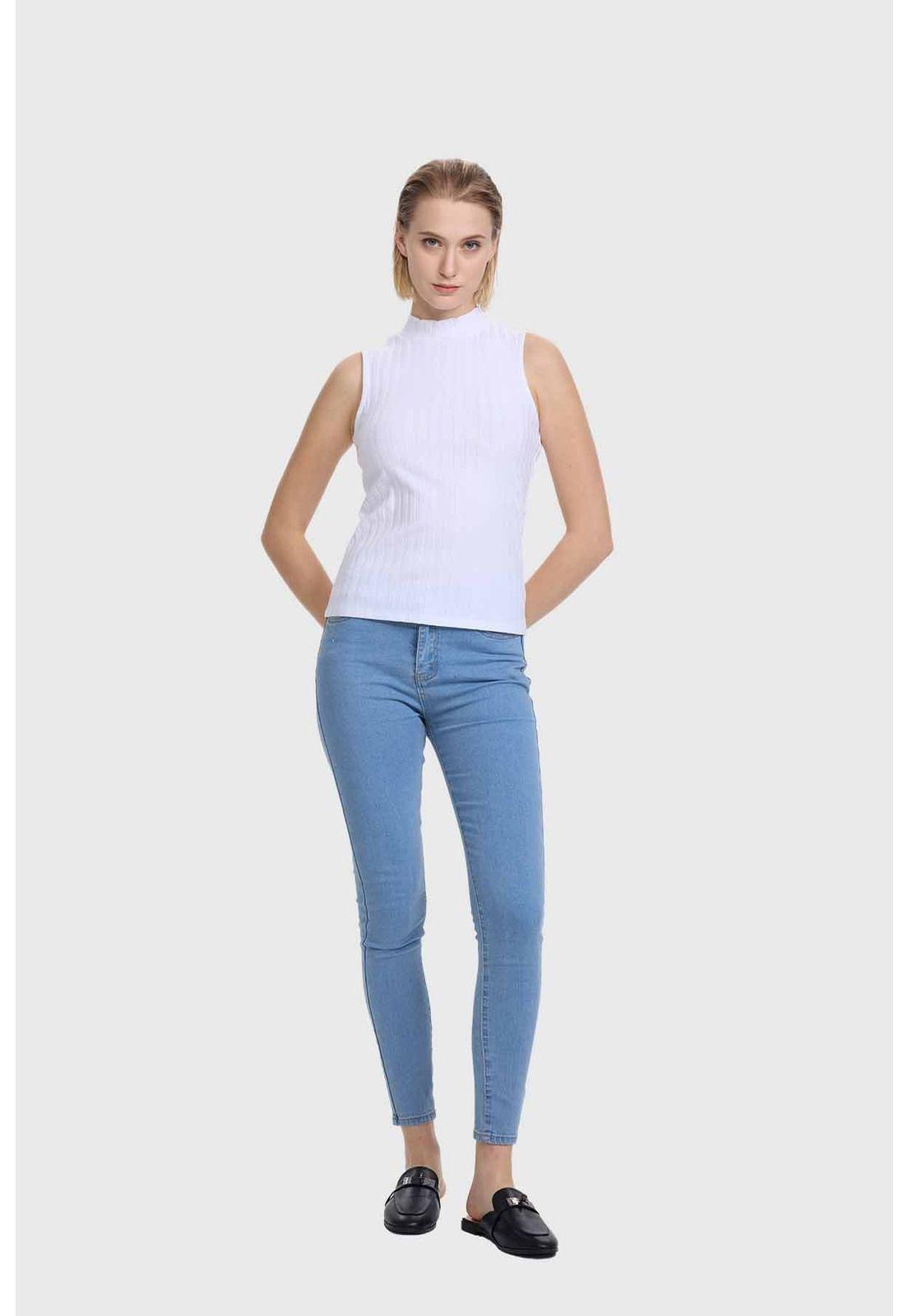 Polera Mujer Rib Blanco - lll-3