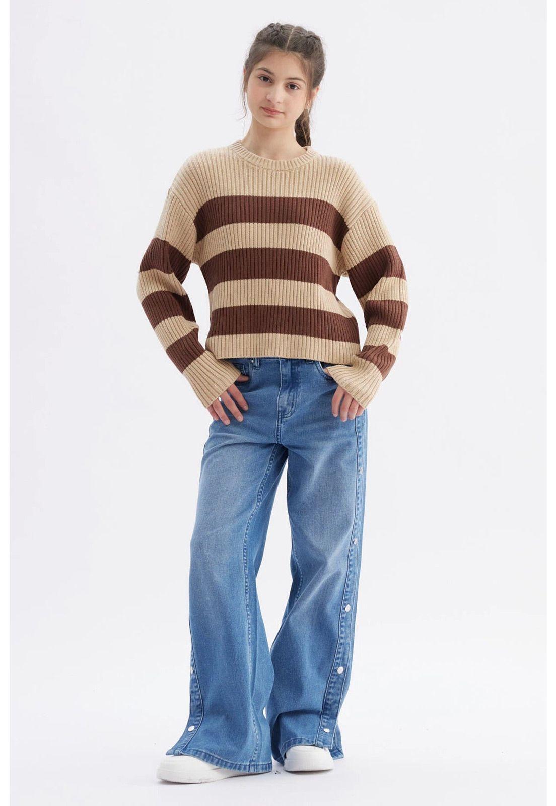 Sweater Niña Slim Café-3