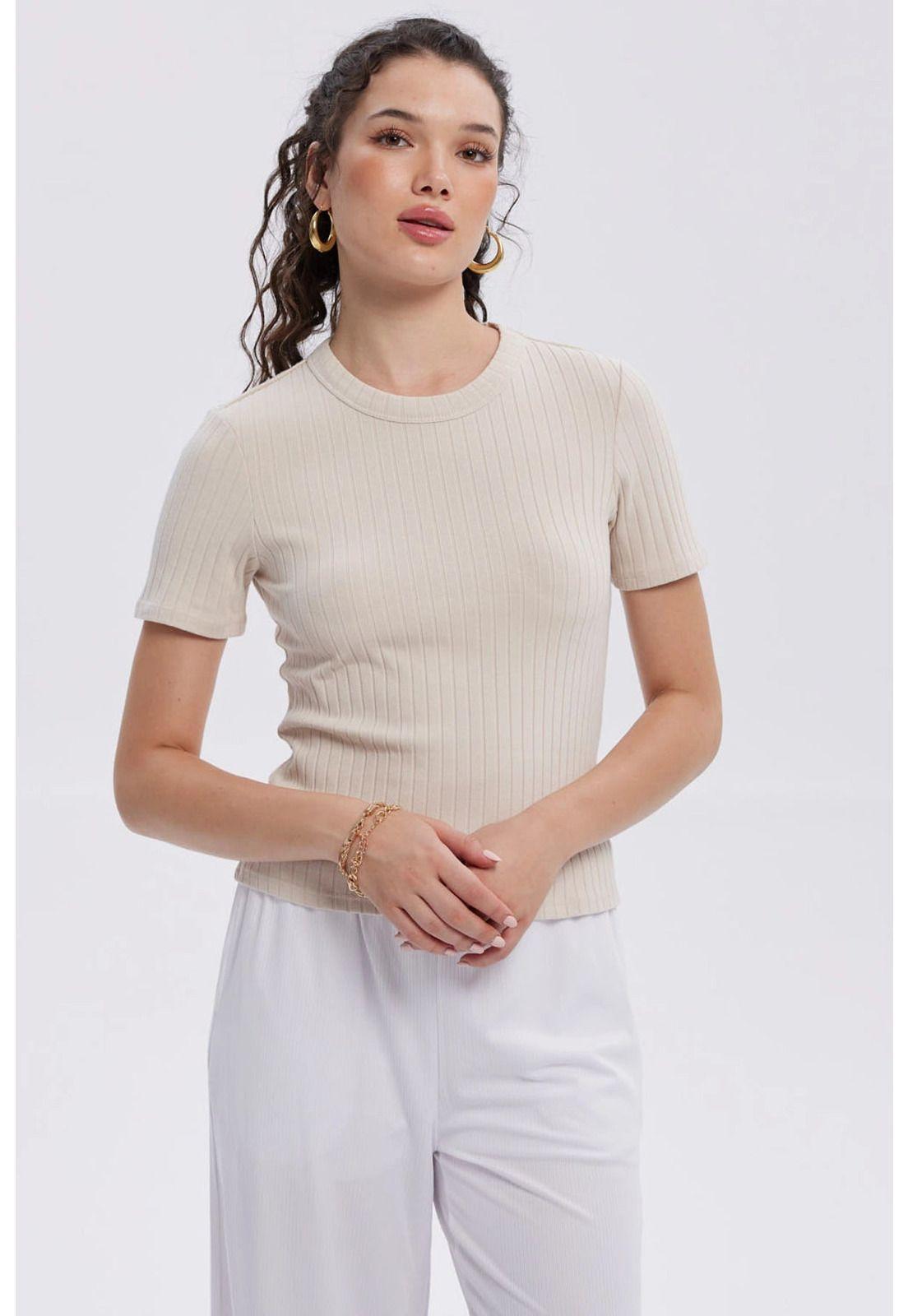 Polera Mujer Rib Crop Lisa Arena-0