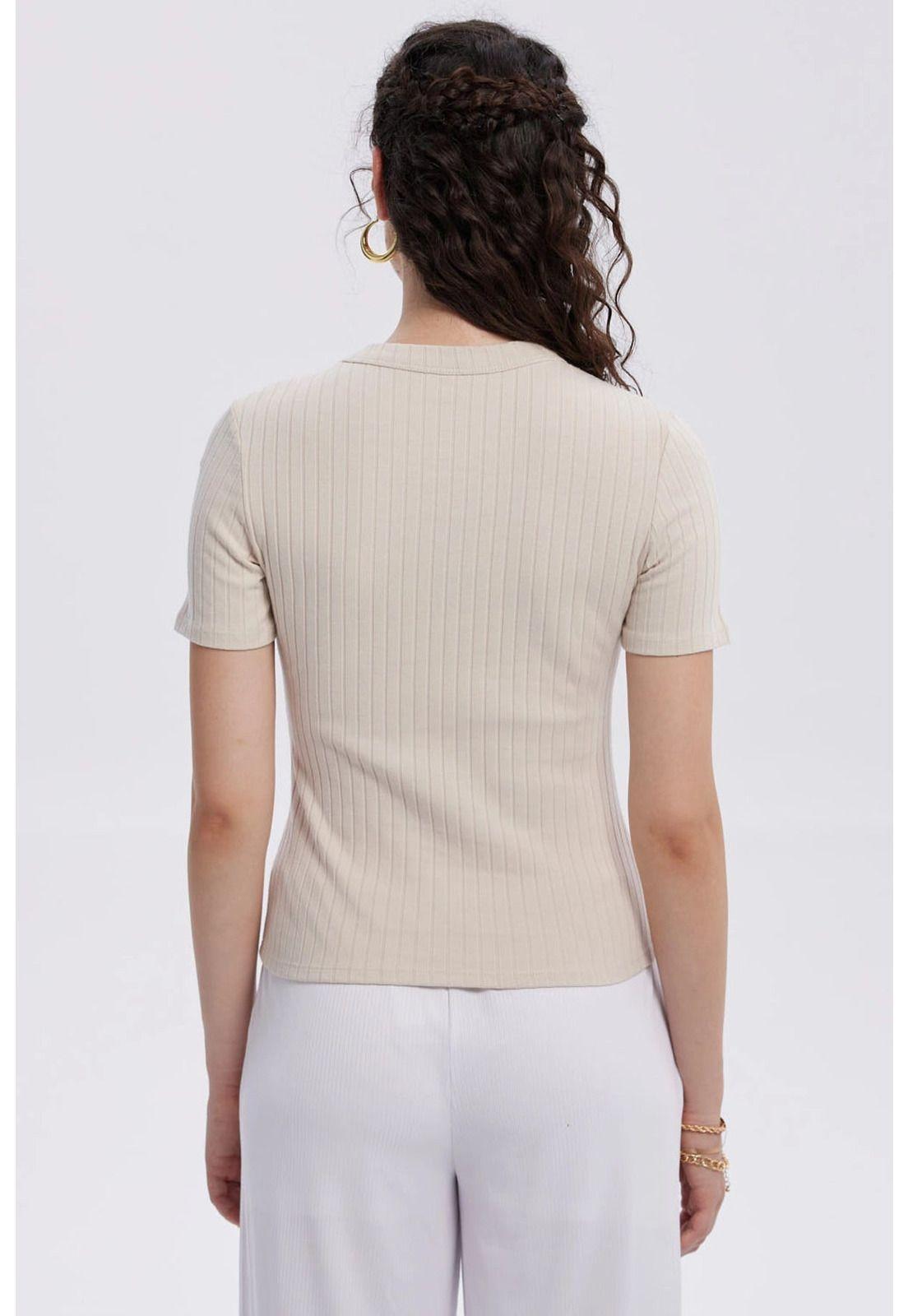 Polera Mujer Rib Crop Lisa Arena-2