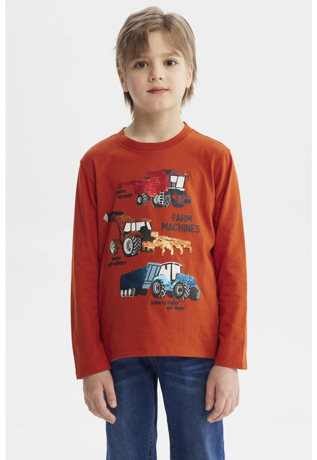 Polera Niño Toddler Print Ocre-0