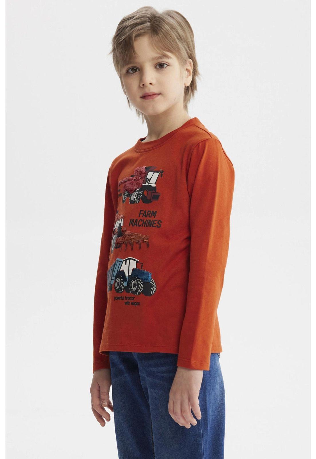 Polera Niño Toddler Print Ocre-1