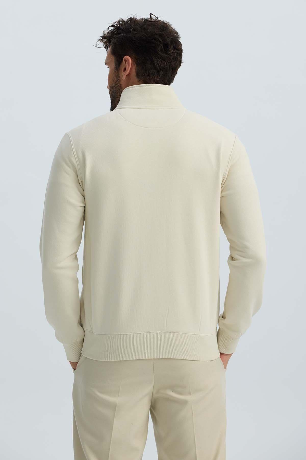 Polerón Hombre Full Zipper Beige II-3