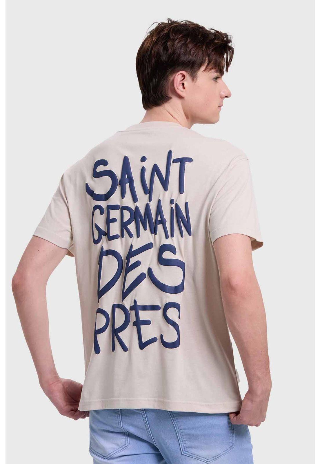 Polera Hombre Print Beige - ll-2