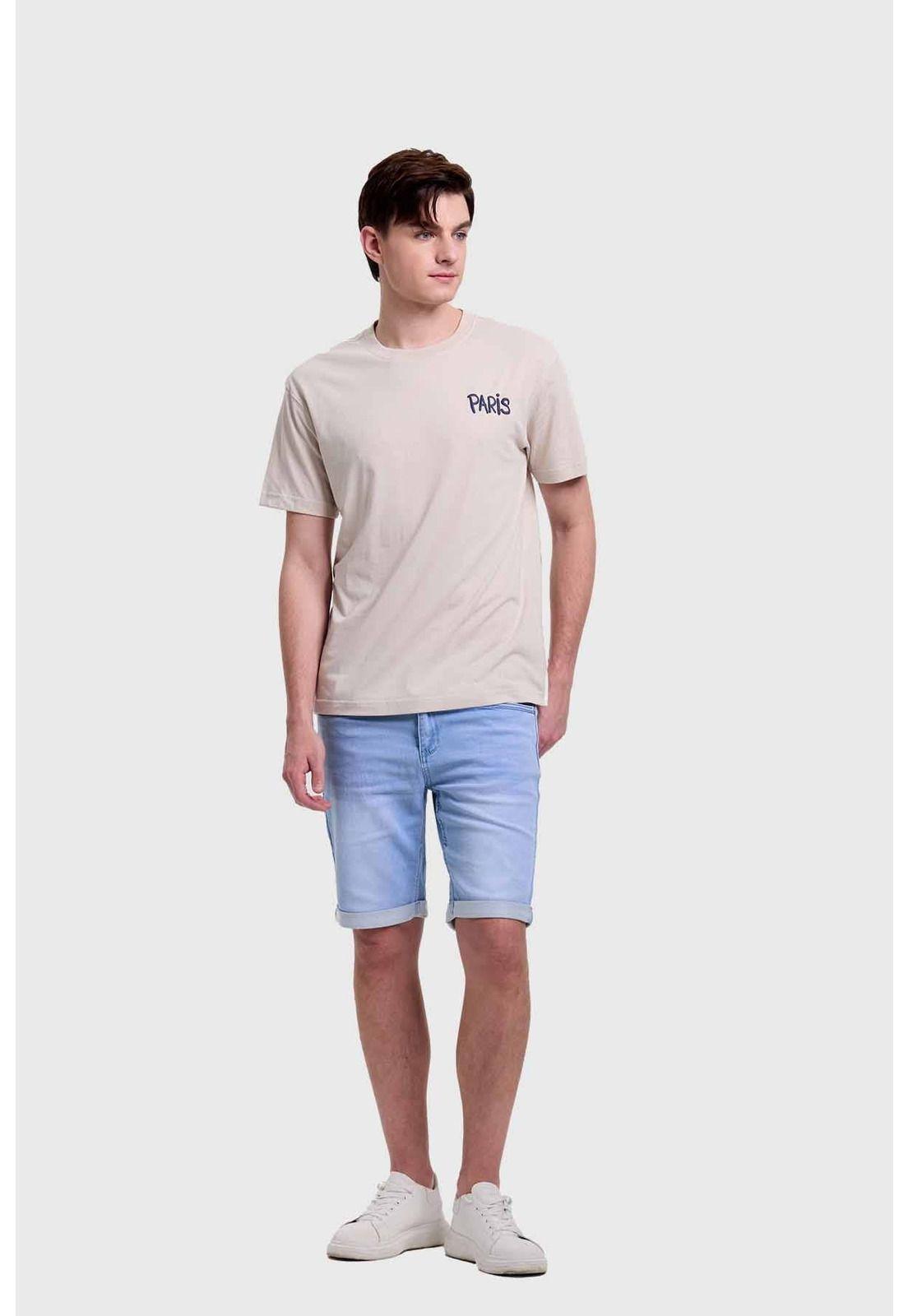 Polera Hombre Print Beige - ll-3