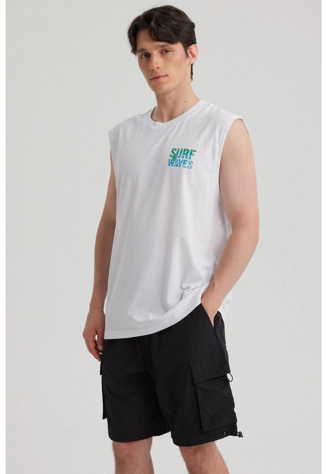 Polera Hombre Print Negro - IX-2