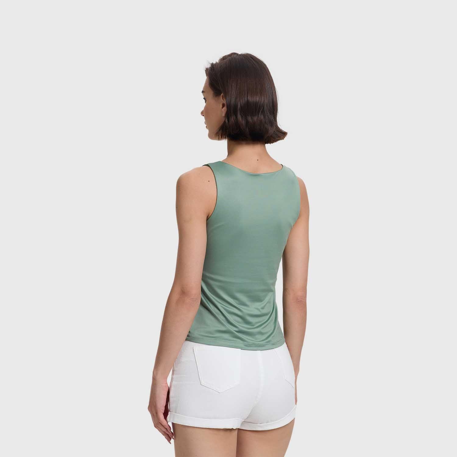 Polera Mujer Lisa Verde Musgo I Fashion's Park-2