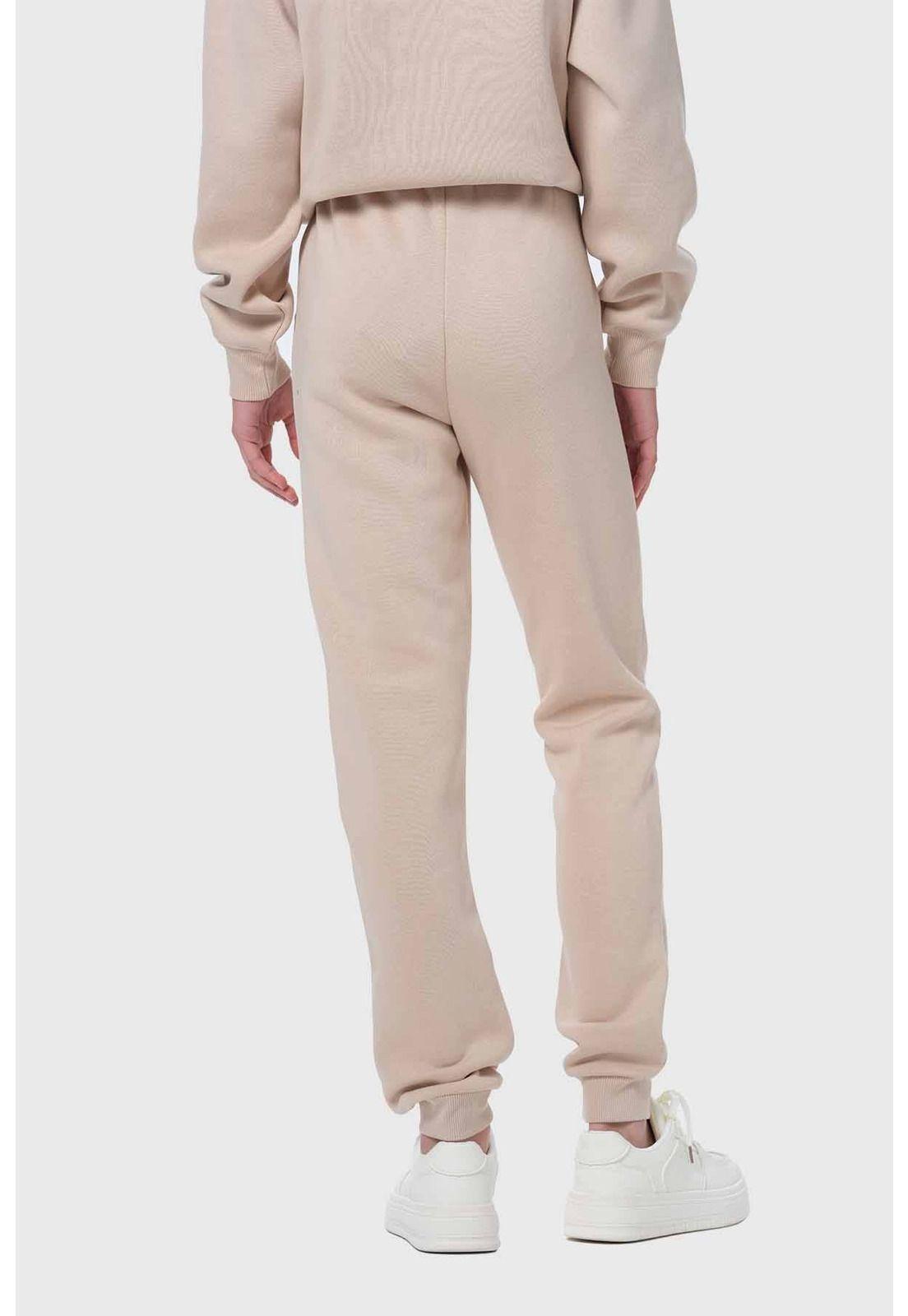 Pantalón Buzo Niña Jogger Beige-2