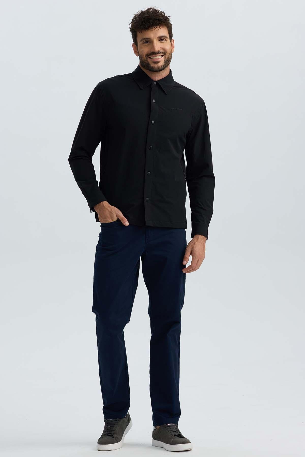 Chaqueta Hombre Detalle Negro-3