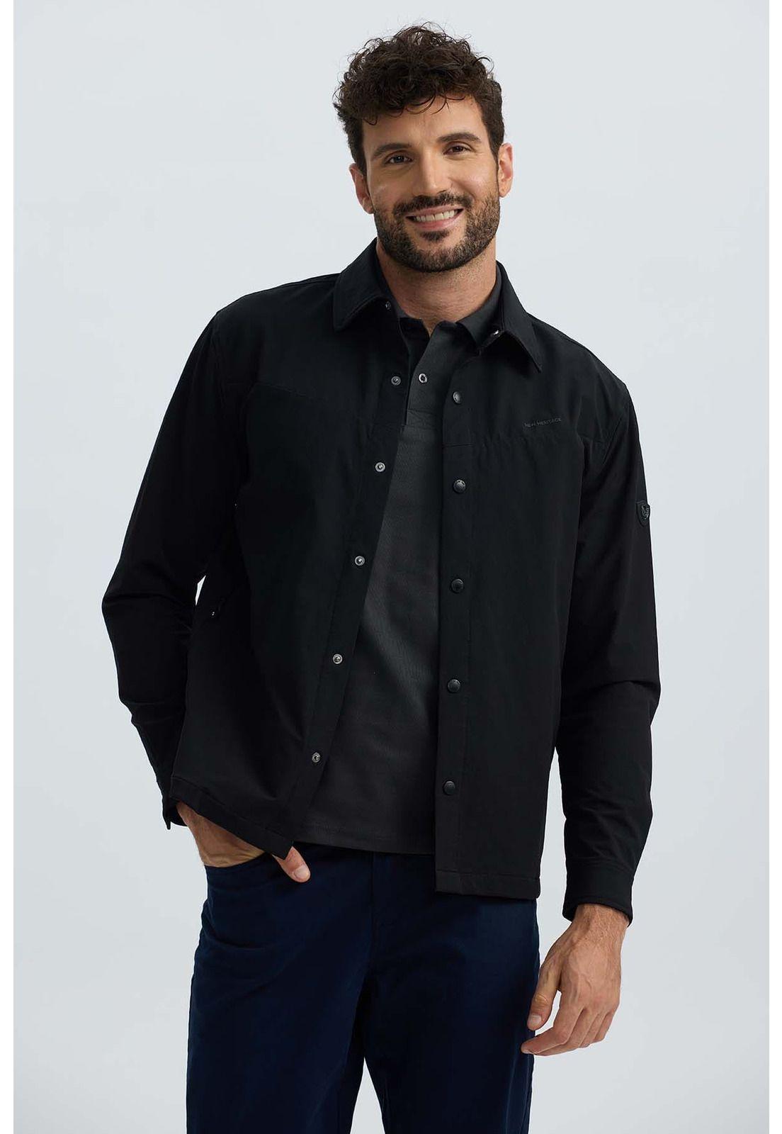 Chaqueta Hombre Detalle Negro-1