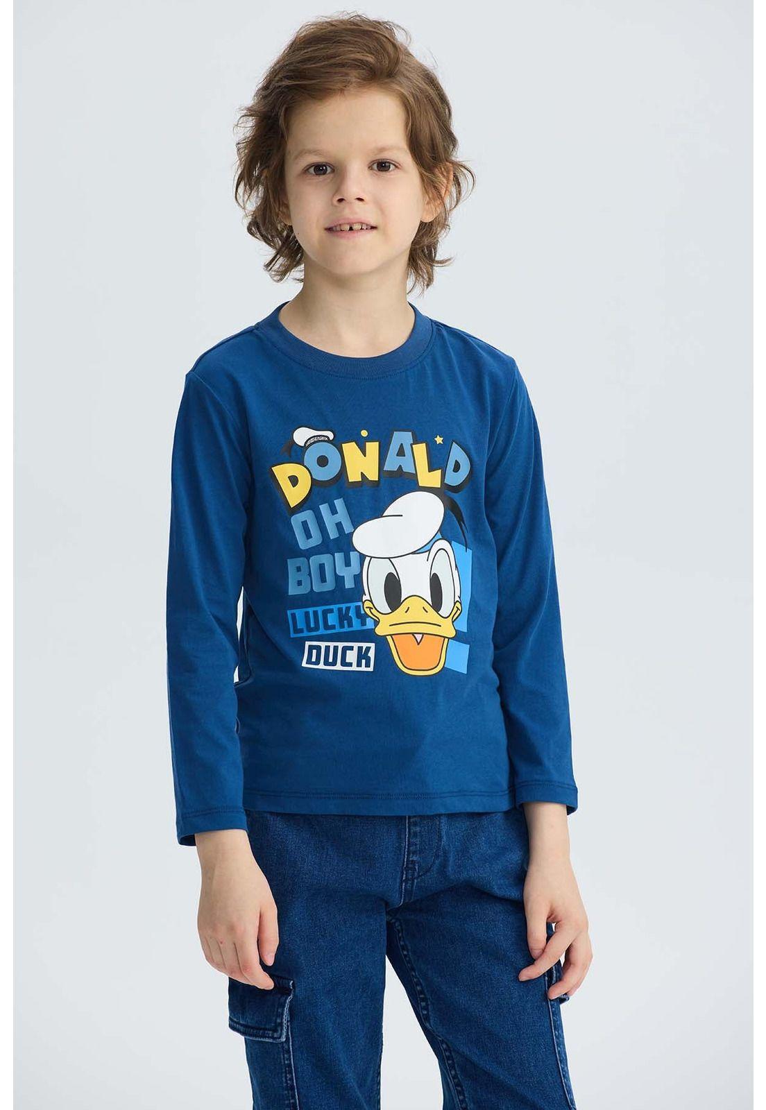 Polera Niño Pato Donald Azul Marino-1