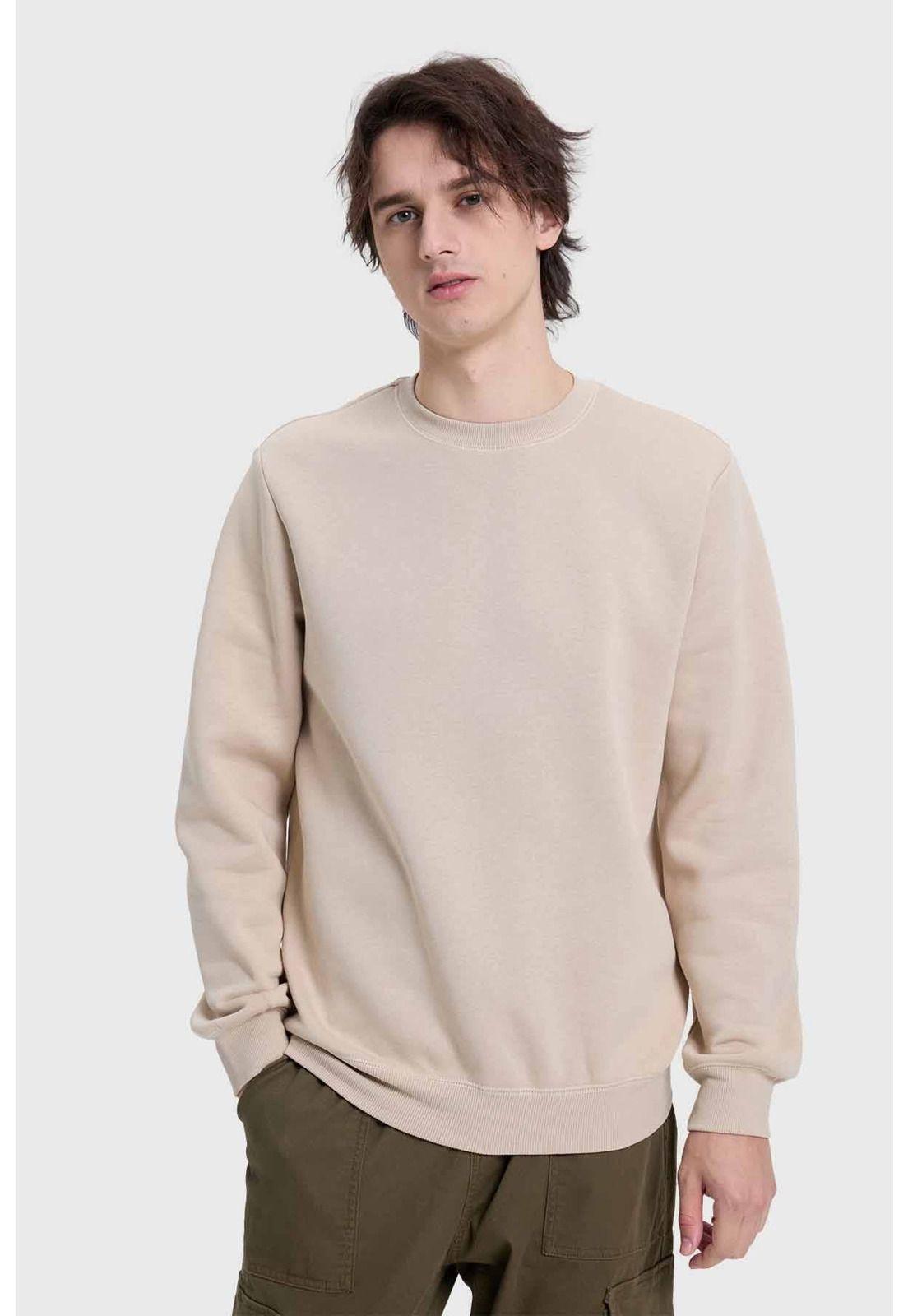 Polerón Hombre Básico Beige - lll-0