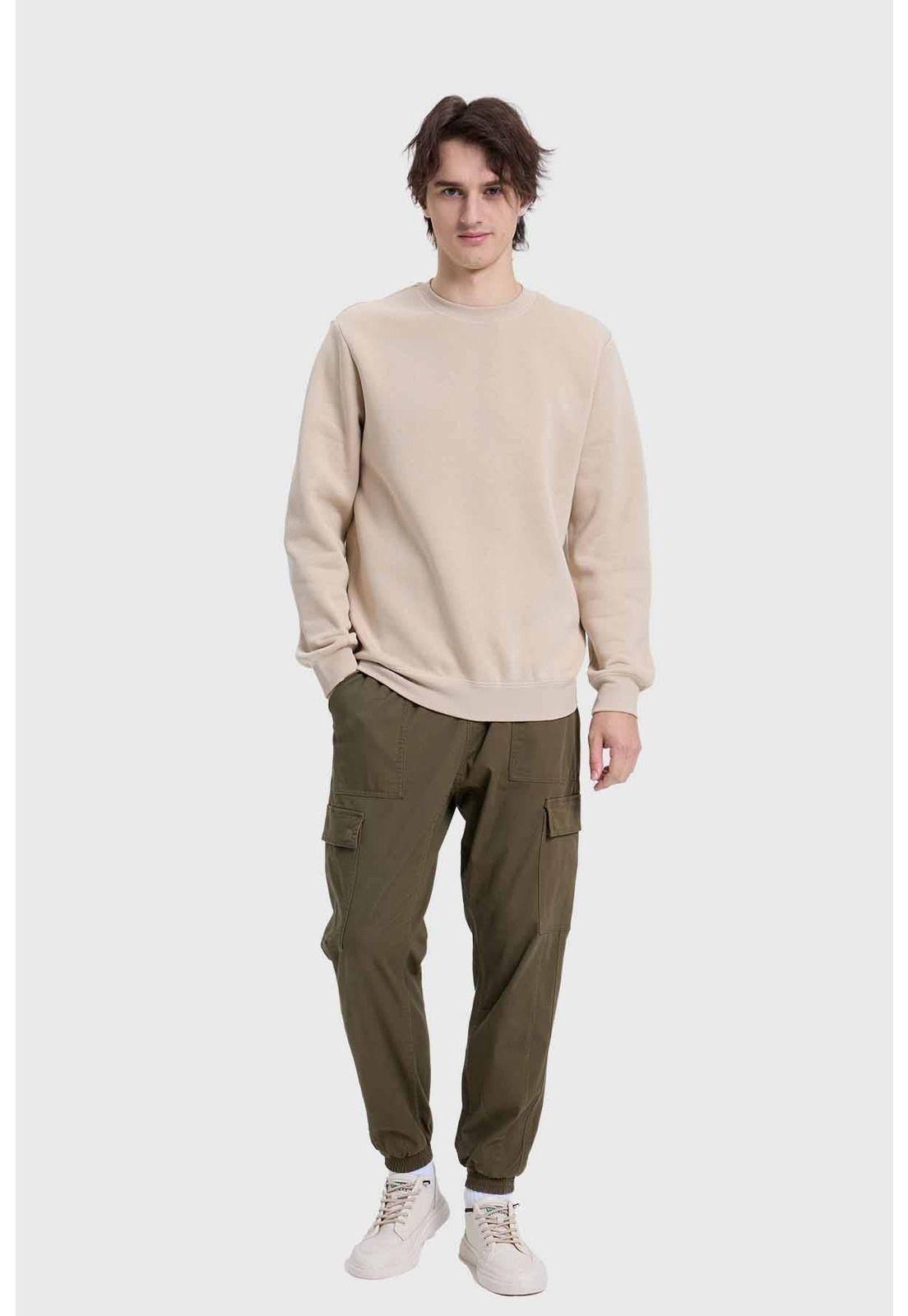 Polerón Hombre Básico Beige - lll-3